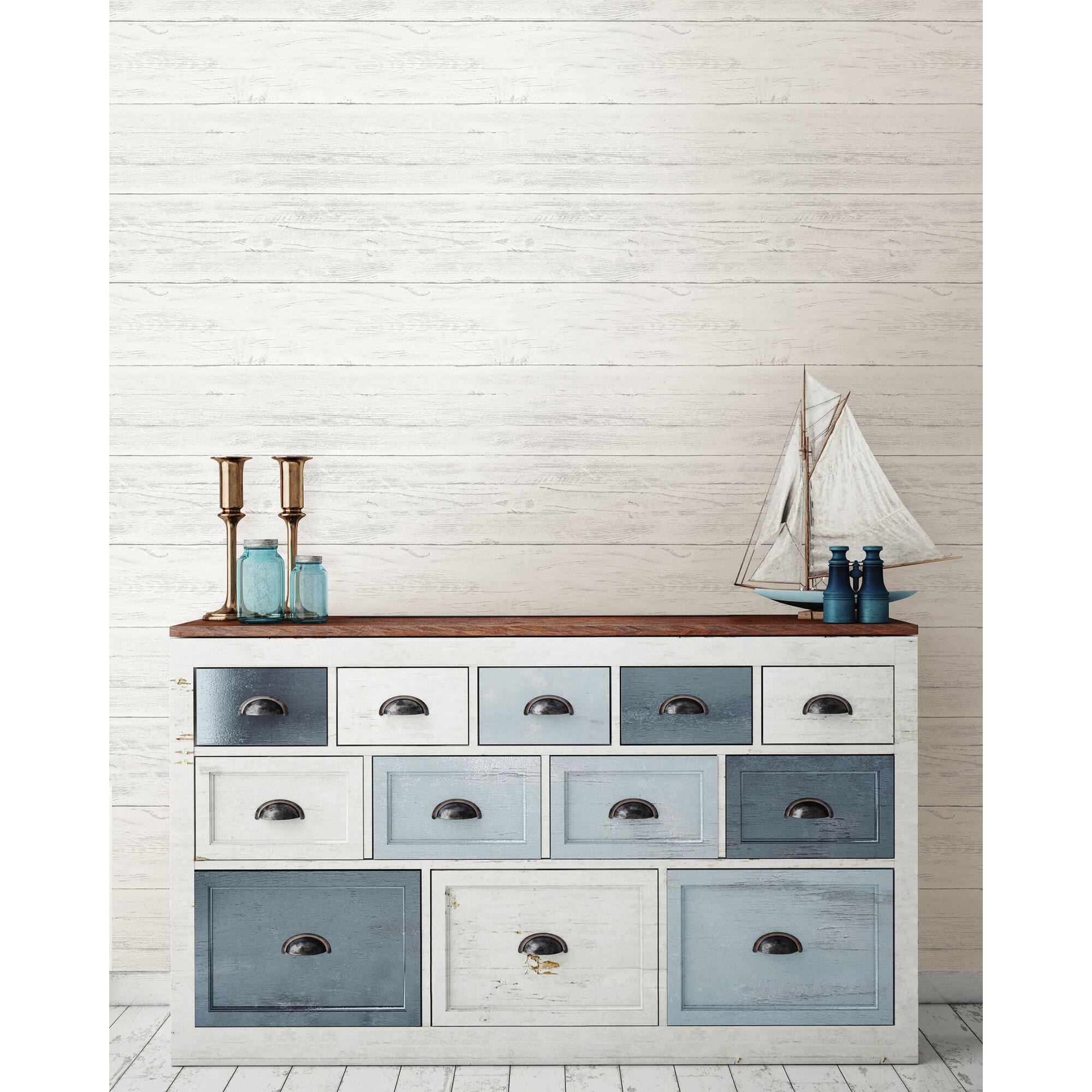 NuWallpaper Shiplap Peel & Stick Wallpaper